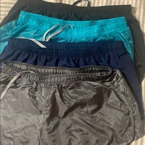 Set of 4 Nike running shorts